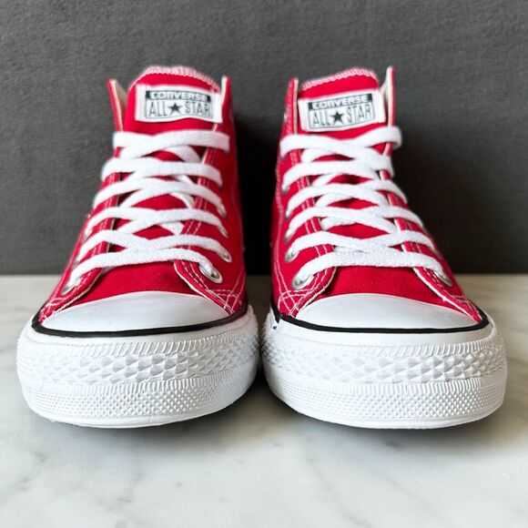 Converse Chuck Taylor All Star Red High Top Sneaker - Women's Size 7/Men's 5.5 - Picture 4 of 7